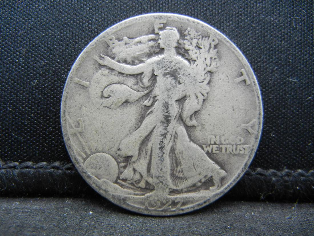 1927-S SILVER (90%) LIBERTY (ONLY 2.4 MILL EVER: 1927-S SILVER (90%) LIBERTY (ONLY 2.4 MILL EVER MINTED), ROARING 20'S, NICE GRADE!