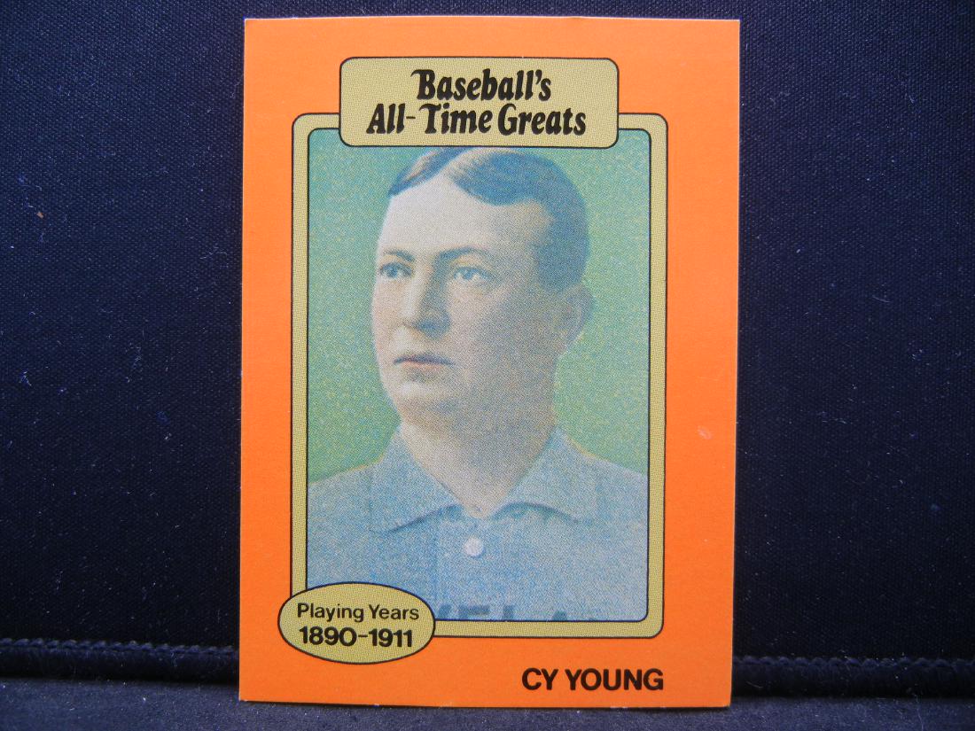 CY YOUNG (BASEBALL'S ALL-TIME GREAT'S) BASEBALL CARD (1 of 2)
