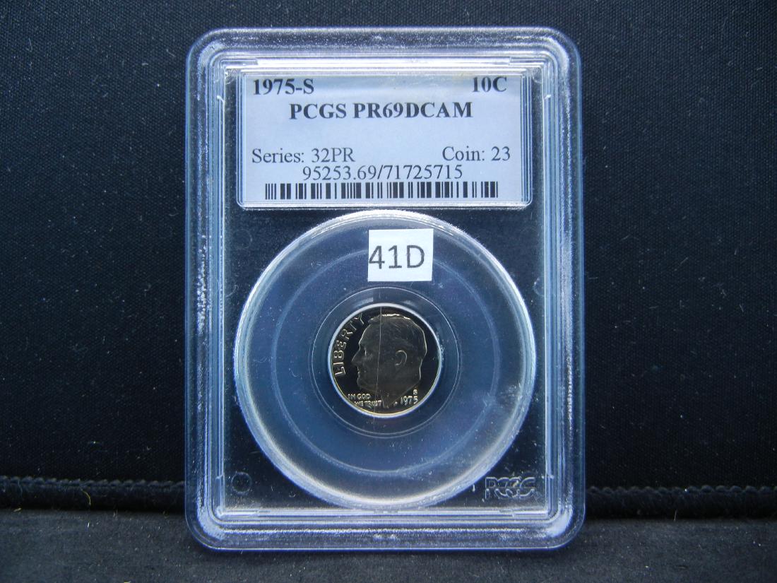 1975-S PCGS PR69DCAM Roosevelt Dime (1 of 4)