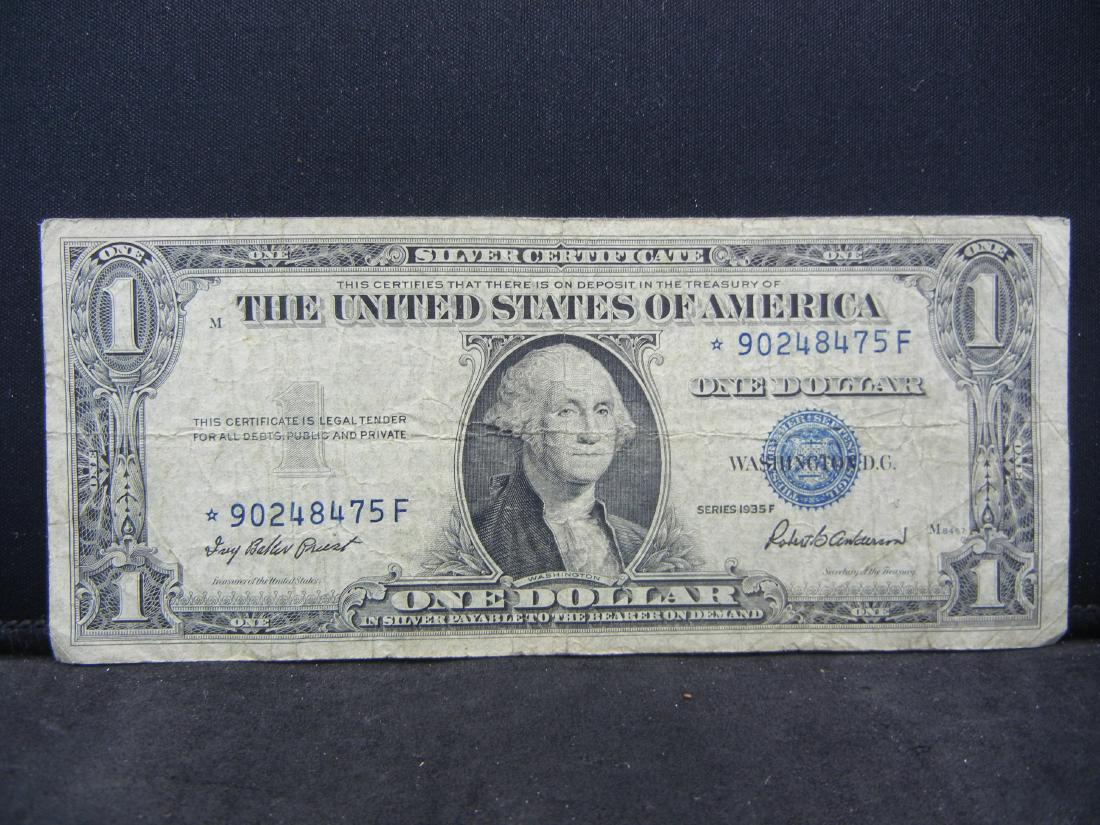 1935 F Star Note One Dollar Silver Certificate (1 of 3)