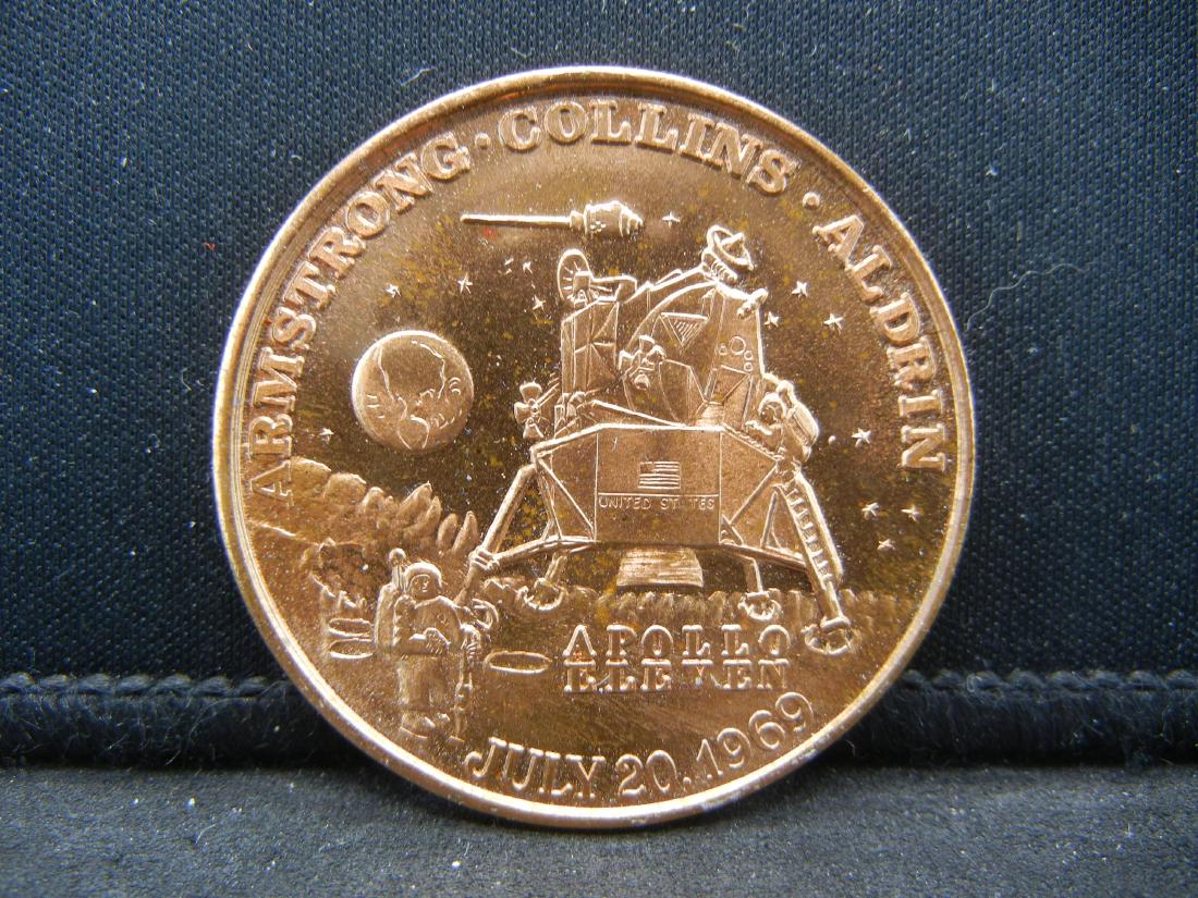 July 20,1969 Armstrong-Collins Aldrin Apollo 11 Medal (1 of 2)
