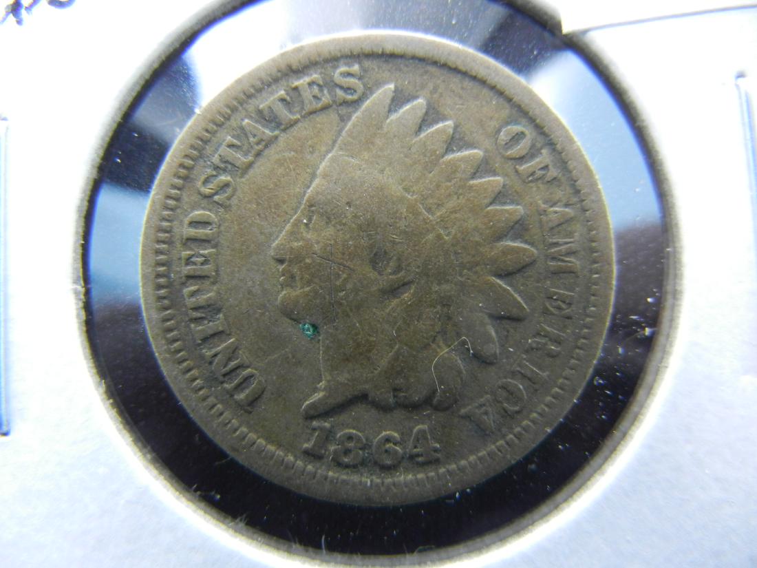 1864 Copper Nickel Indian head Cent (1 of 3)