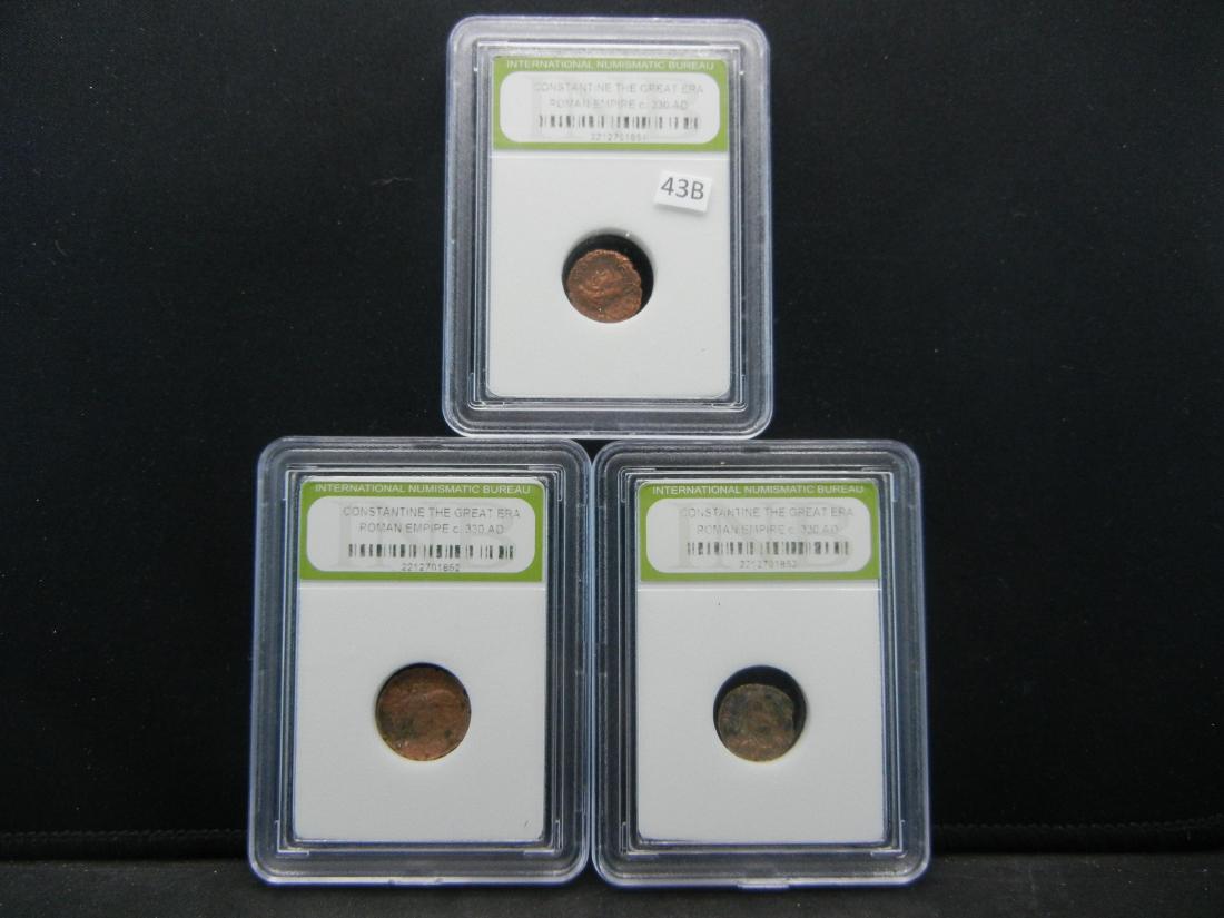 (3) Constantine the Great Roman Empire c.330 AD Coins: (3) Constantine the Great Roman Empire c.330 AD Coins