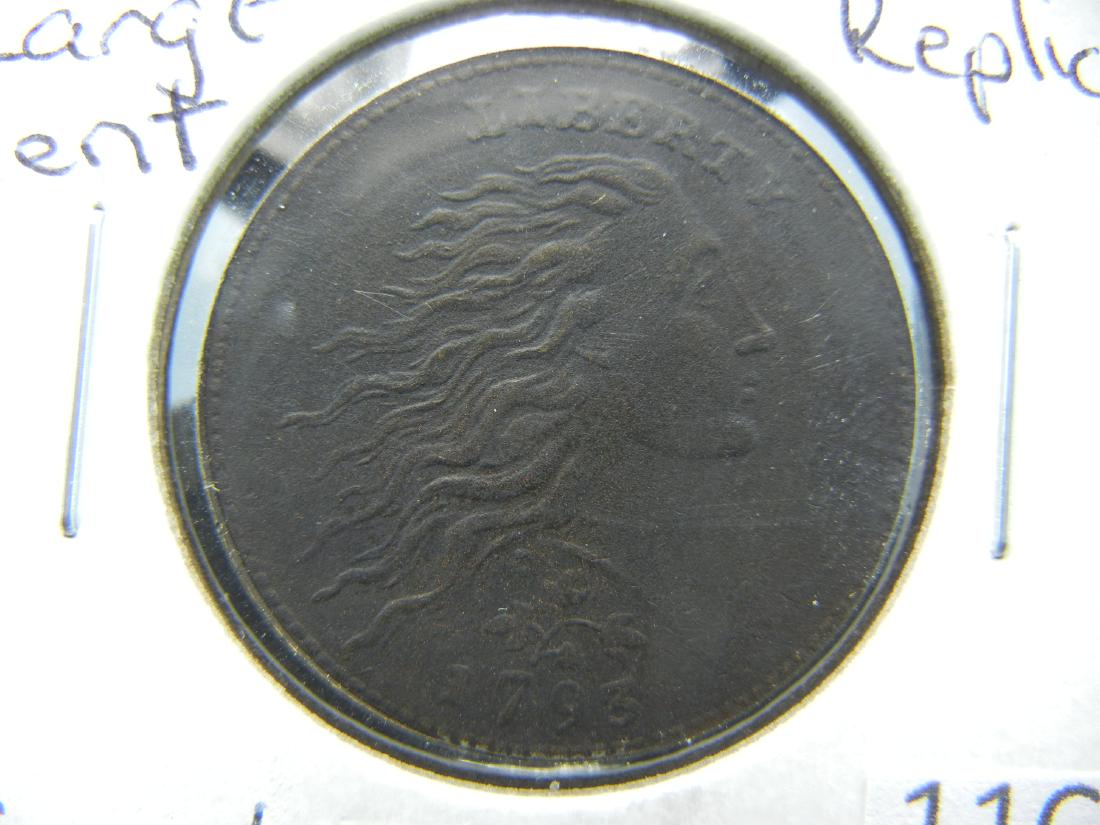 1793-Chain Large Cent.  Nice Replica.  Great Filler. (1 of 3)