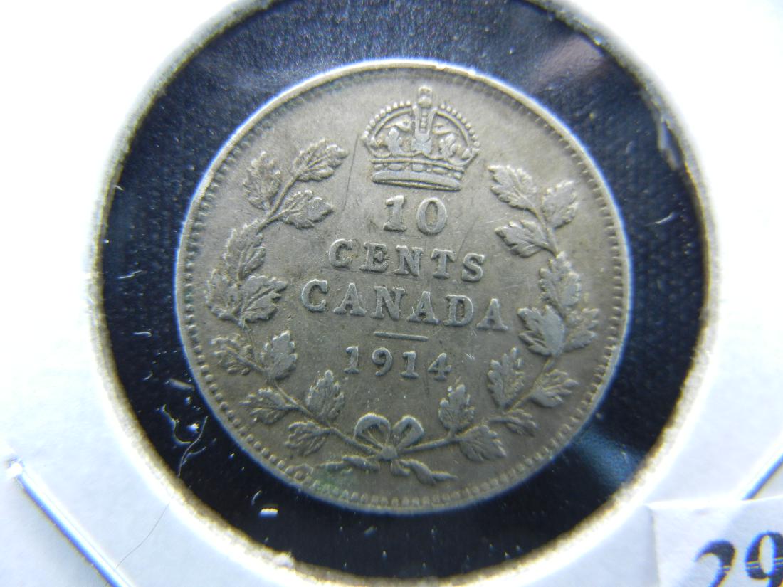 1914 Canada Dime .  XF (1 of 3)