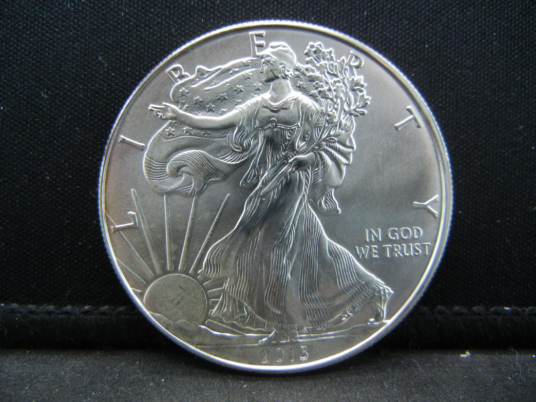 2013 Uncirculated Silver American Eagle Issued by the (1 of 2)