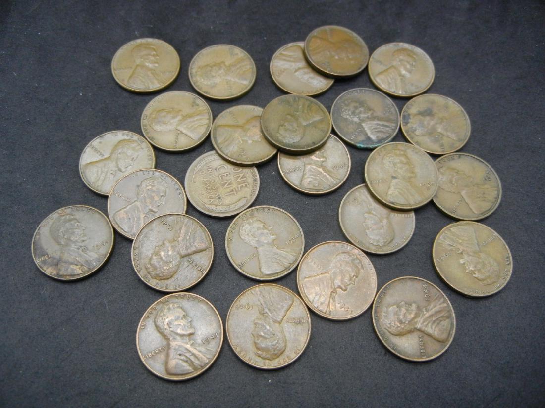 25 Lincoln Wheat Cents: 25 Lincoln Wheat Cents