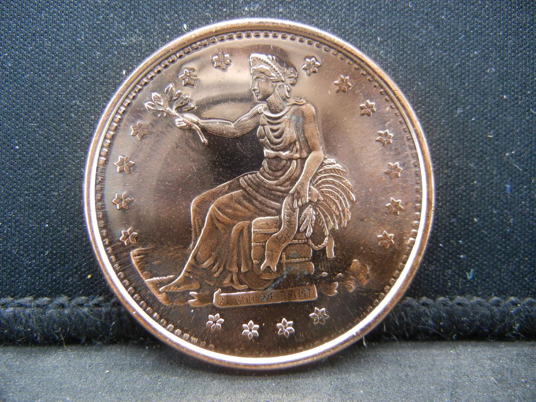 Seated Liberty Copper .999 Fine (1 of 2)