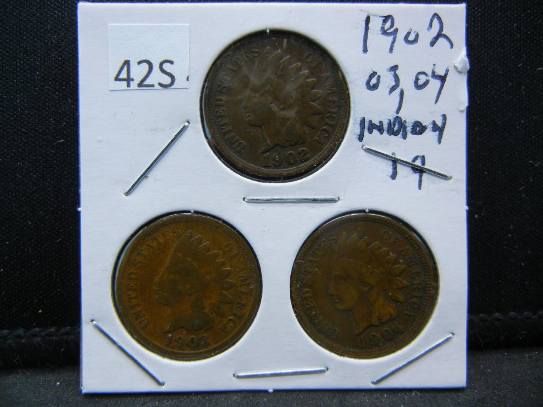 1902, 03, 04 Indian Head Cents (1 of 2)
