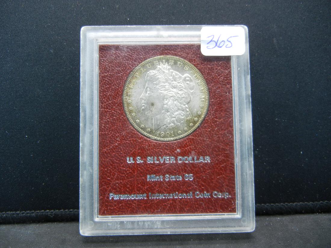 Paramount Intl 1901-O Morgan Dollar, MS-65. First (1 of 3)