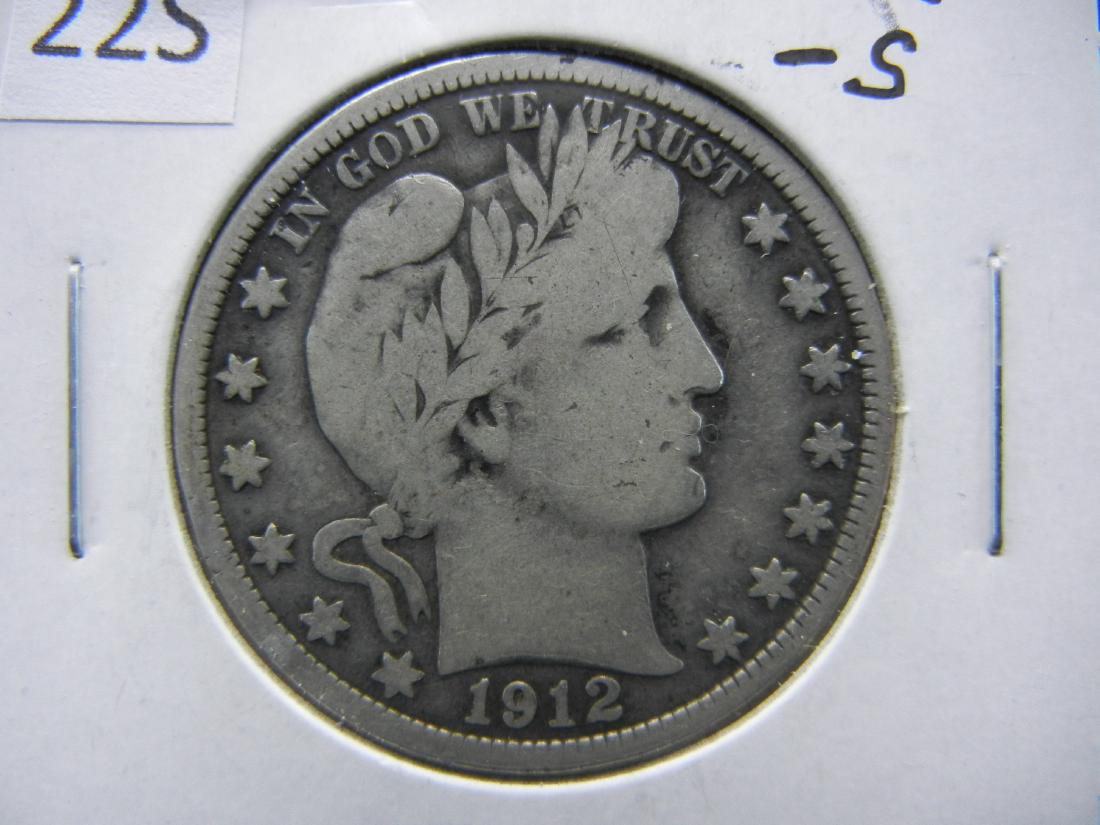1912-S Barber Half Dollar (1 of 3)