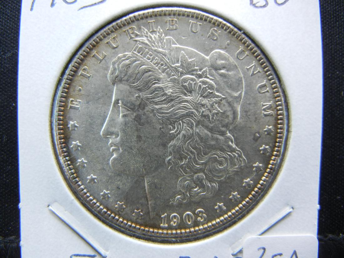 1903 Morgan Dollar.   Original BU.   Much tougher date. (1 of 3)