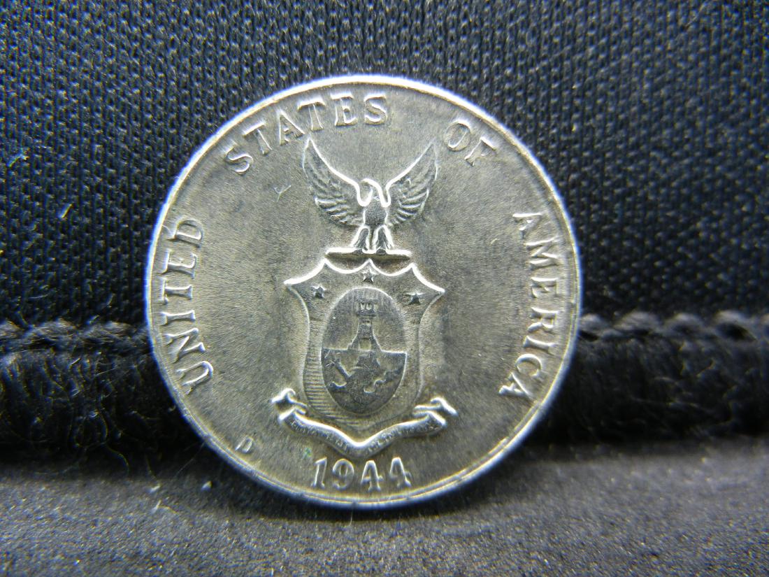 1944-D SILVER(.750) USA & FILIPINAS WWII COIN, (1 of 2)