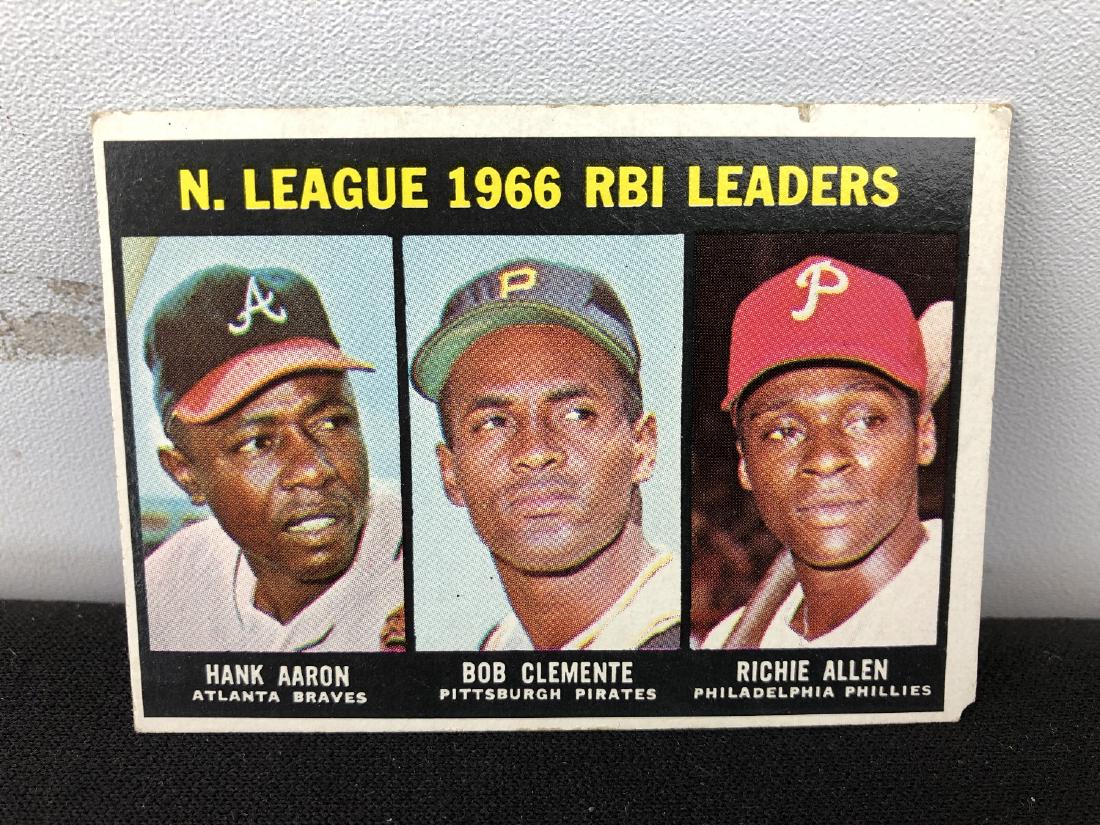 1967 Topps RBI Leaders #242 - Hank Aaron, Roberto (1 of 2)