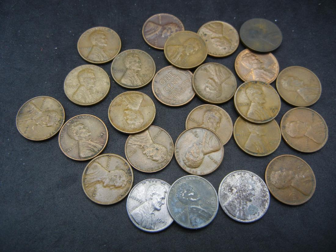 25 Lincoln Wheat Cents: 25 Lincoln Wheat Cents