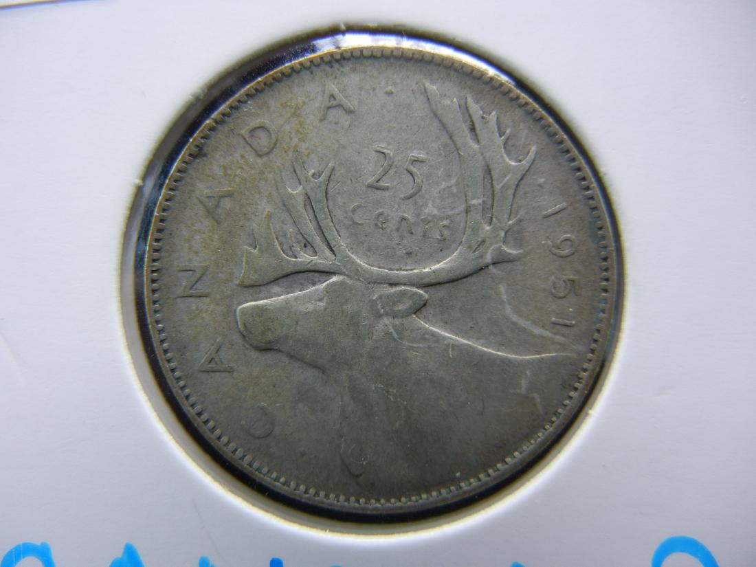 1951 Canada Silver Quarter (1 of 3)
