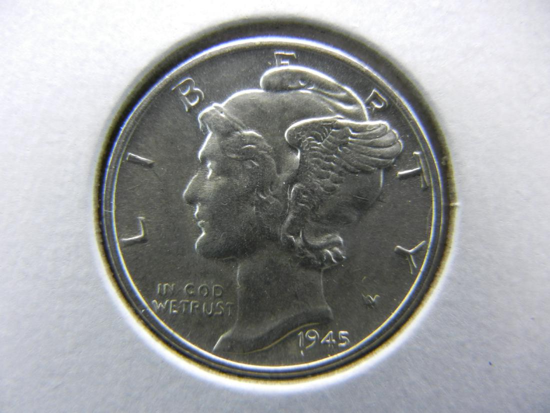 1945 Choice BU Mercury Dime (1 of 3)