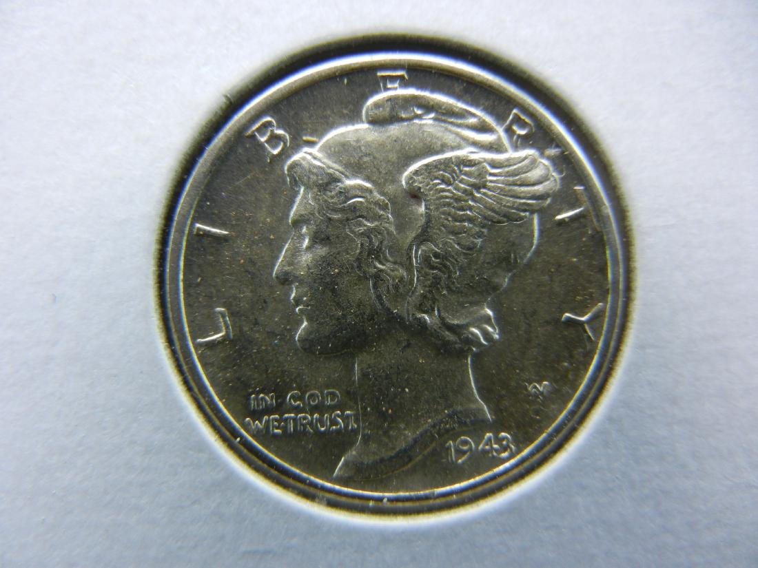 1943 D BU Mercury Dime: 1943 D BU Mercury Dime