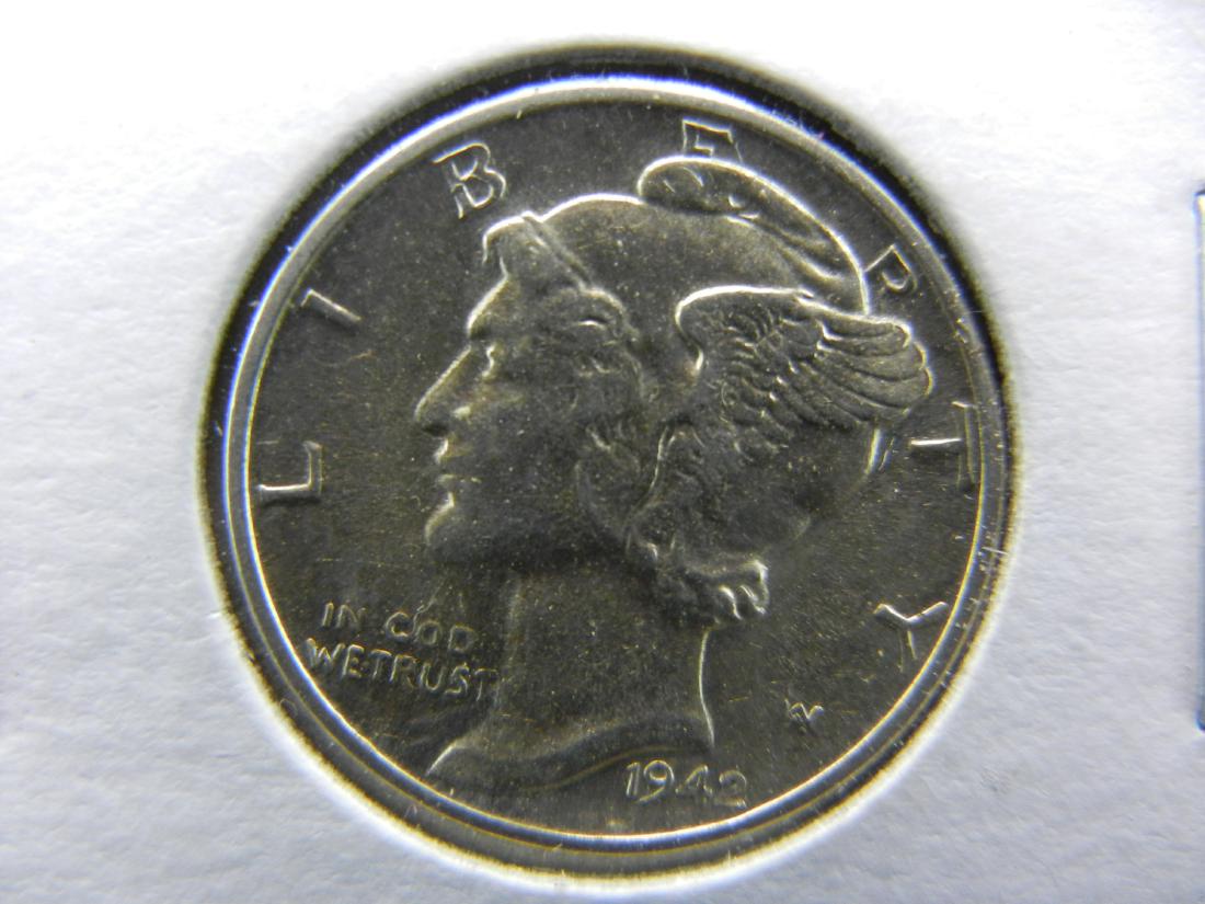 1942 Mercury Dime BU (1 of 3)