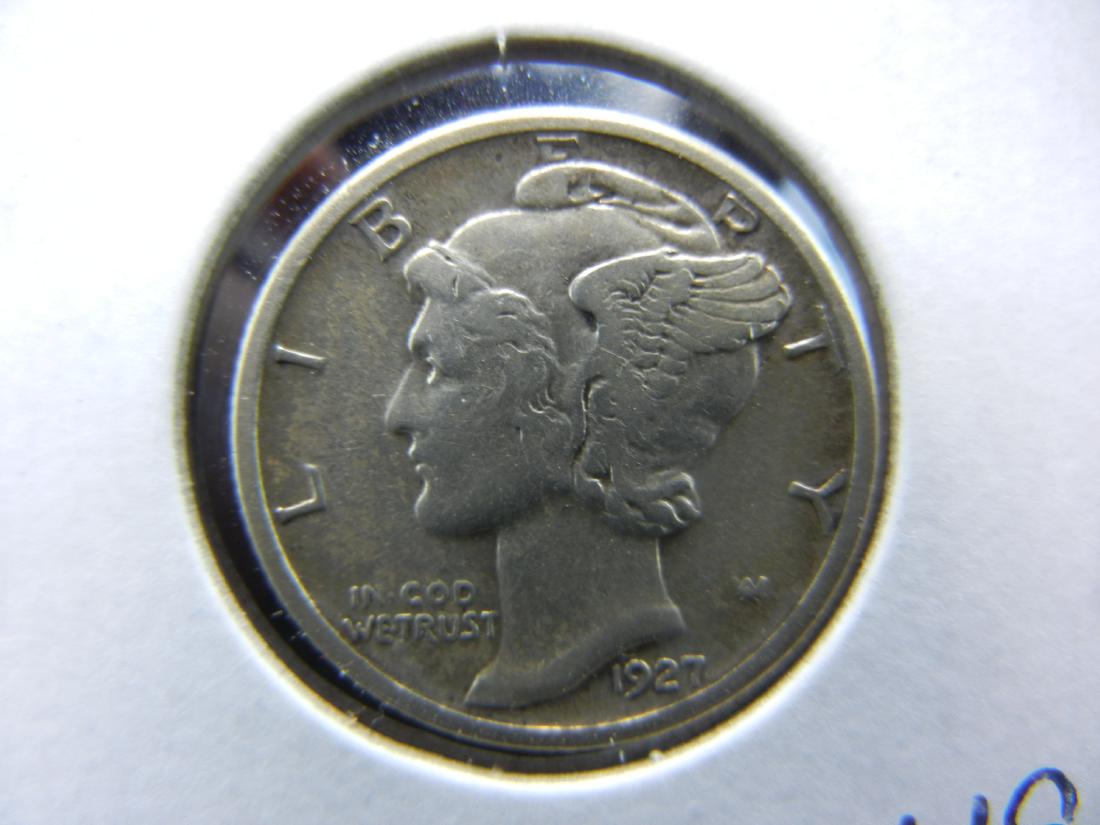 1927 Mercury Dime Choice VF (1 of 3)
