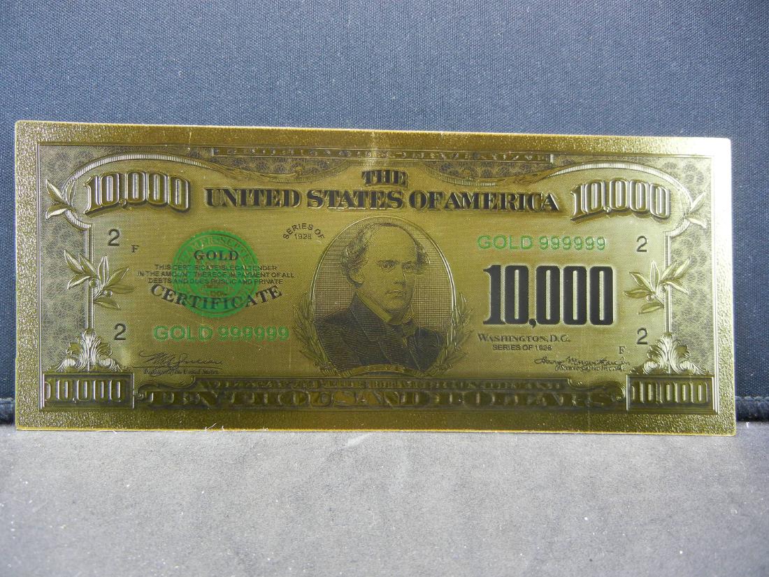 1928 $10,000 NOVELTY Gold Certificate. Not Legal Tender (1 of 2)
