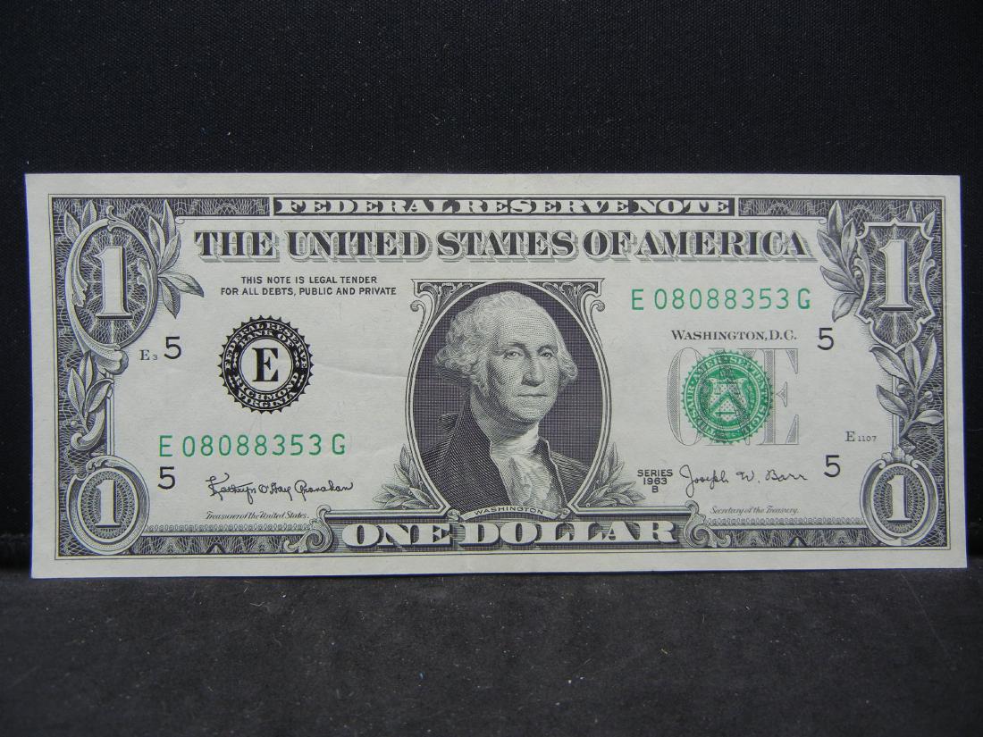 1963-B $1 Joseph Barr Note (1 of 3)