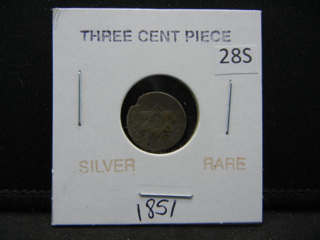 1851 3 Cent Silver (1 of 3)