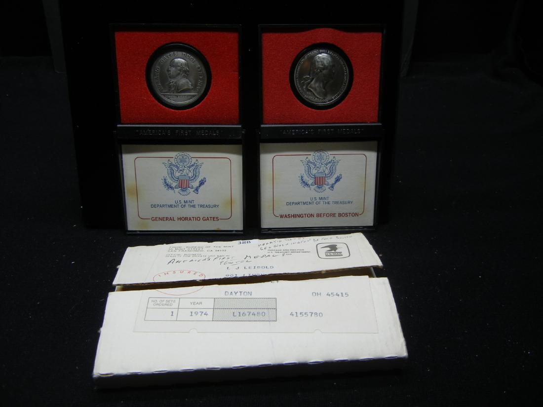 America's First Medals. Pewter. Horatio Gates. (2) With (1 of 5)