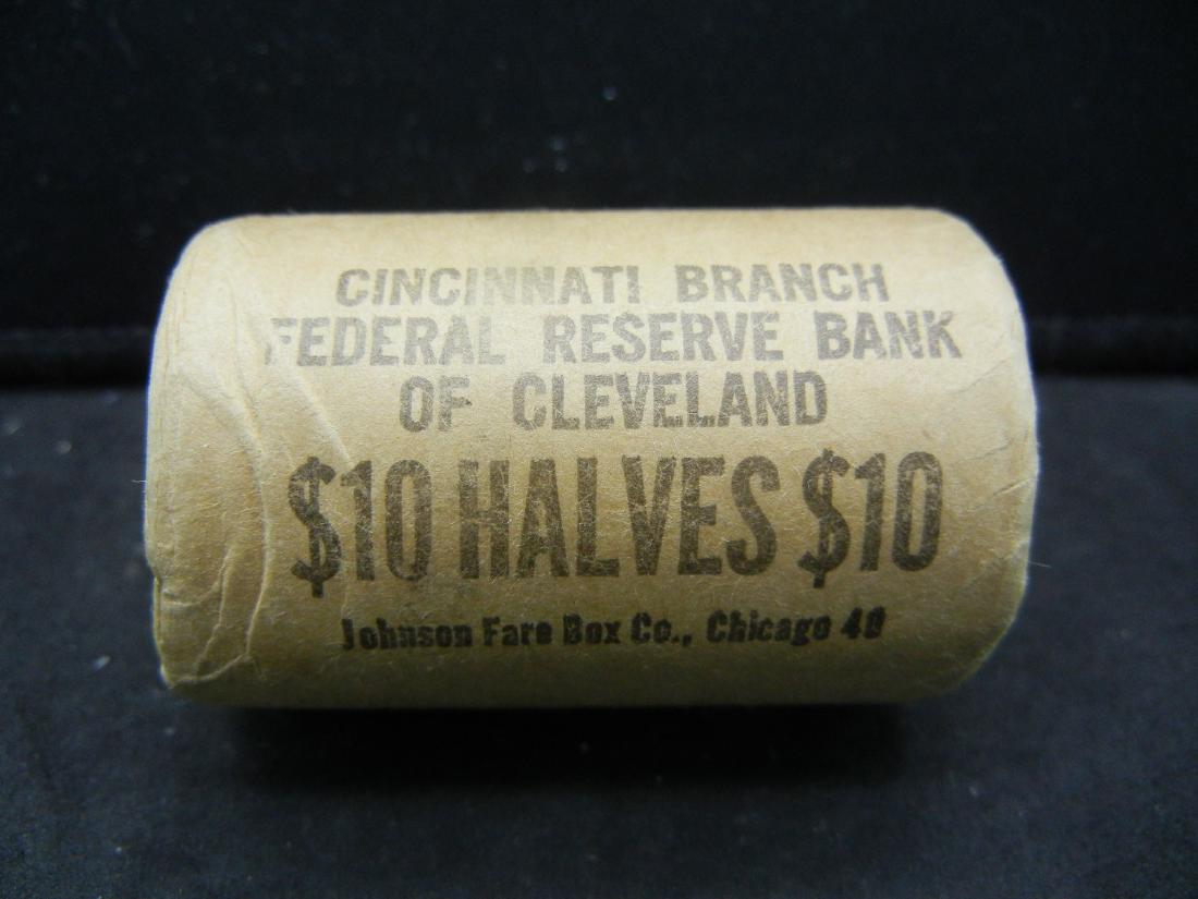Roll of 1964 Silver Kennedy Half Dollars. $10 Roll (1 of 3)