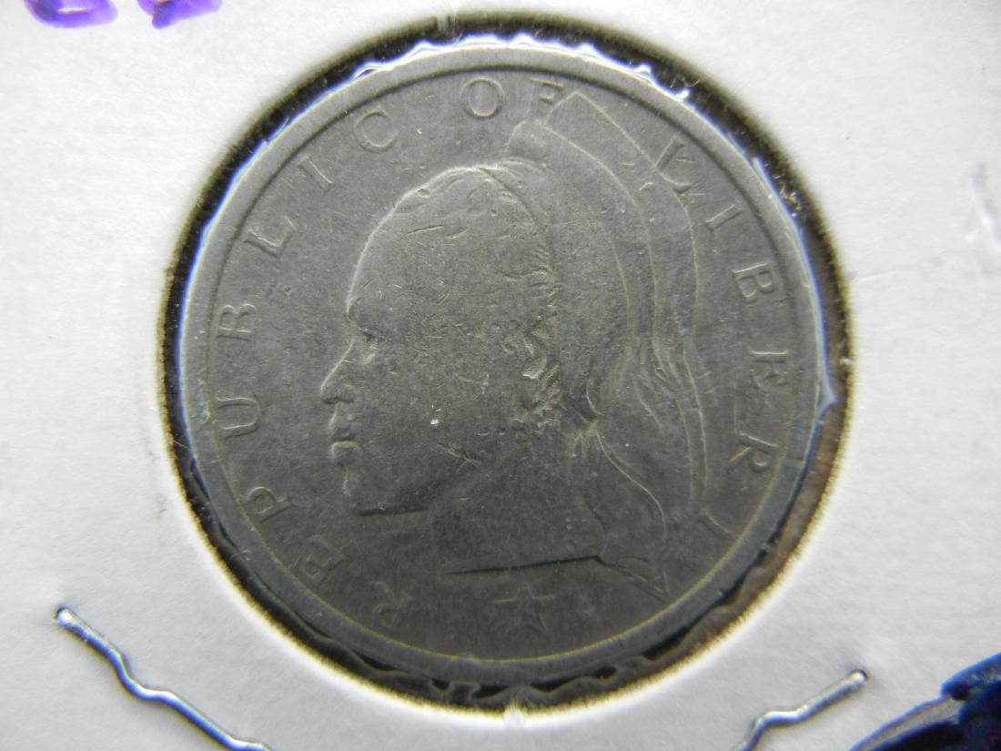 1966 LIBERIA 25 CENTS, NICE!: 1966 LIBERIA 25 CENTS, NICE!