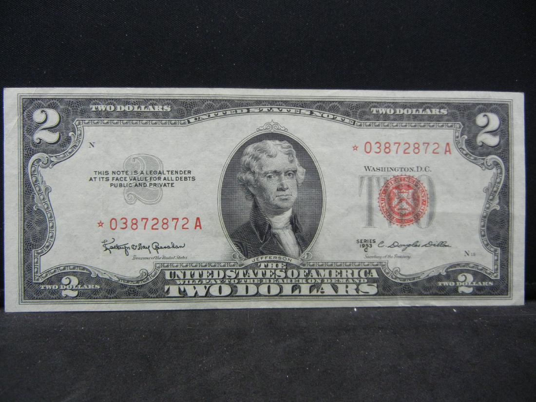 1953 C STAR$2 US Note.   Replacement note in Extremely (1 of 3)
