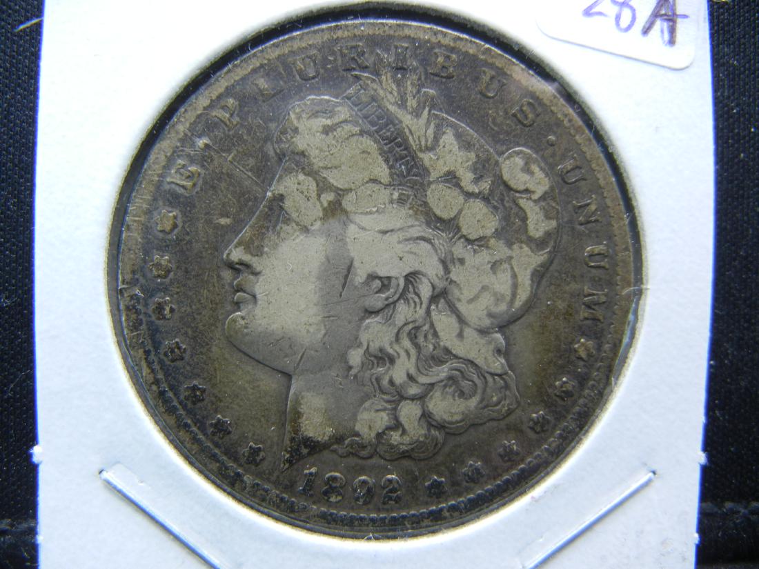 1892-CC Morgan Dollar.   One of the KEY CCs.   Very (1 of 3)