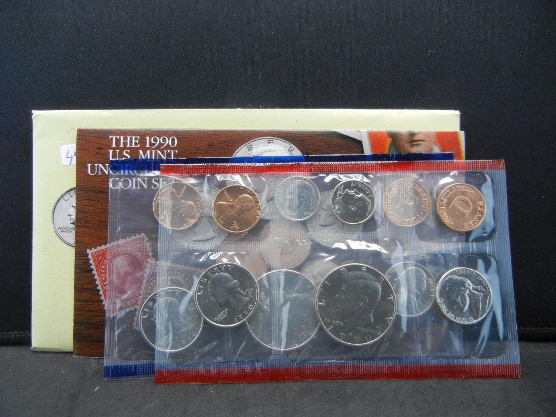 1990 P and D US Mint Set.   GEM BU (1 of 6)