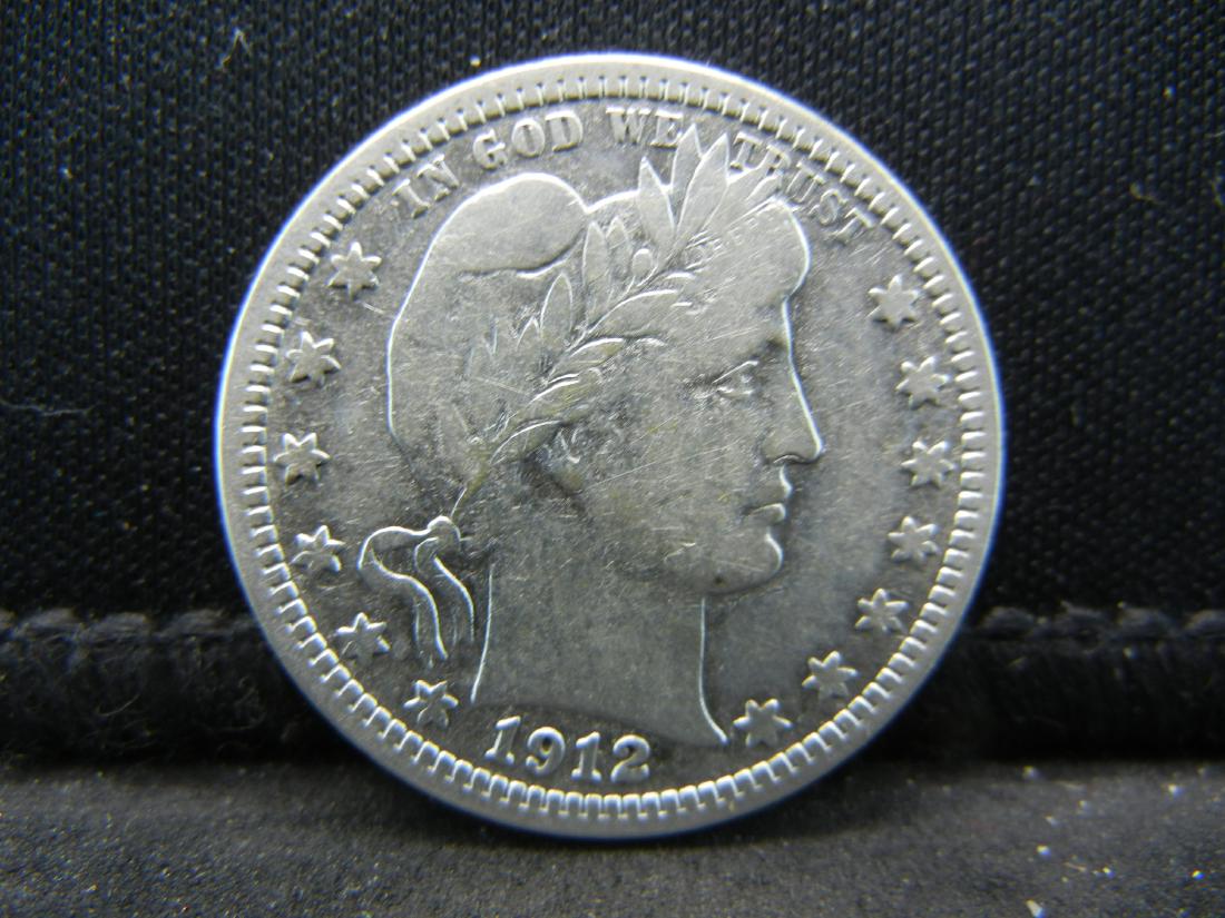 1912 Barber Quarter, Bold Liberty, High Grade Coin, See (1 of 2)