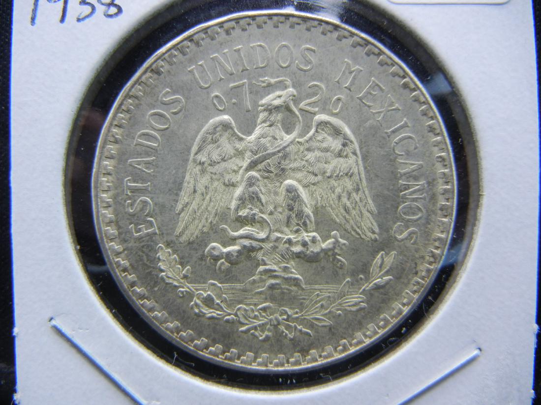 1938 Mexico One Silver Peso  Uncirculated. (1 of 3)