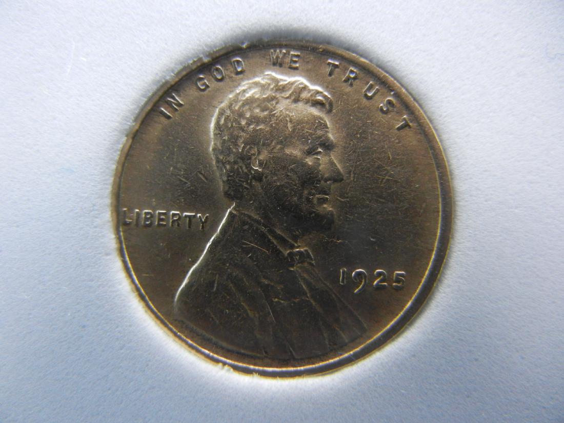 1925 Wheat Cent, Excellent Details, Complete Wheat (1 of 4)