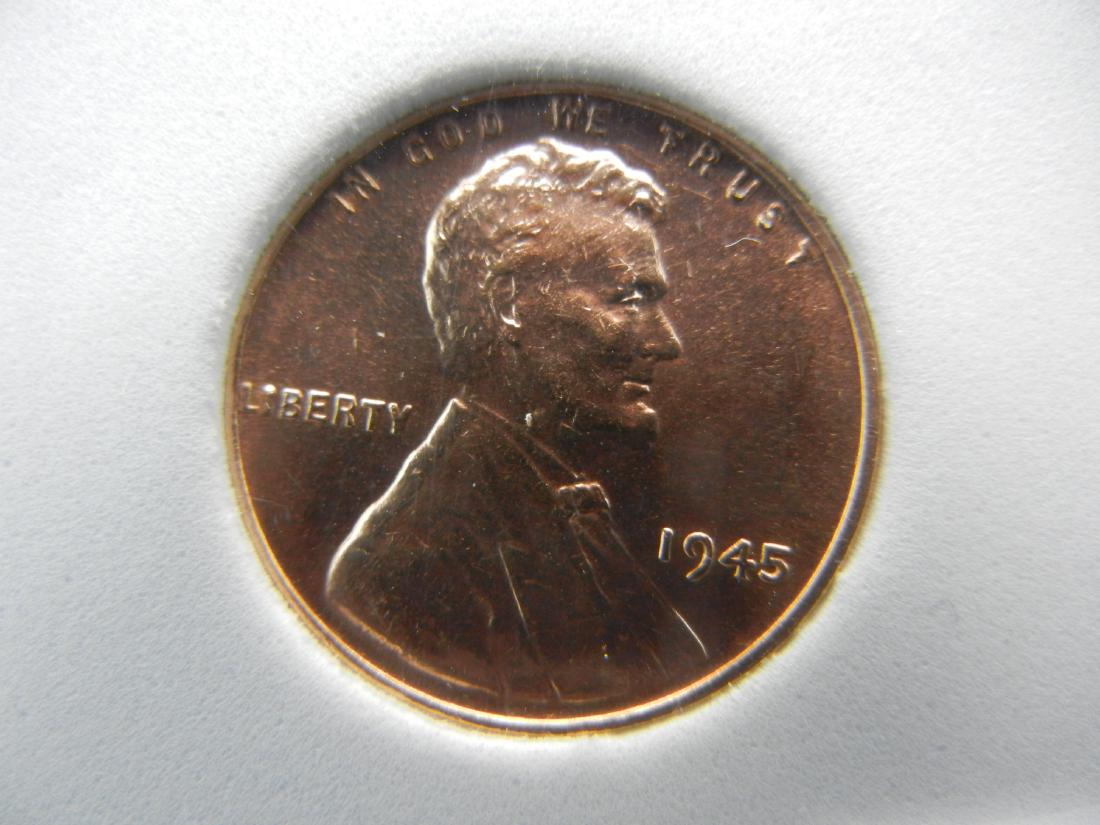 1945 Wheat Cent, Proof Quality, Complete Wheat Heads (1 of 4)