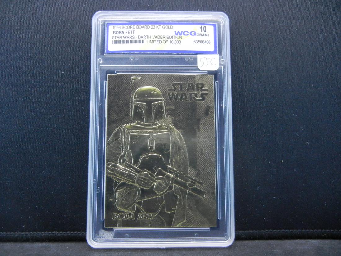 STAR WARS "BOBA FETT/DARTH VADER EDITION", 23K GOLD, (1 of 4)
