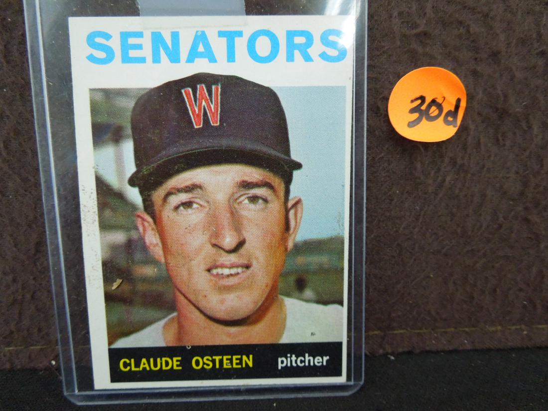 1964 Topps #28 Claude Osteen Card: 1964 Topps #28 Claude Osteen Card