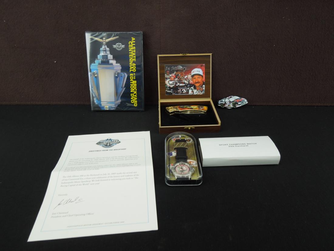 In Memory Dale Earnhardt Knife, Dale Earnhardt watch,: In Memory Dale Earnhardt Knife, Dale Earnhardt watch, All State Centennial Edition DVD