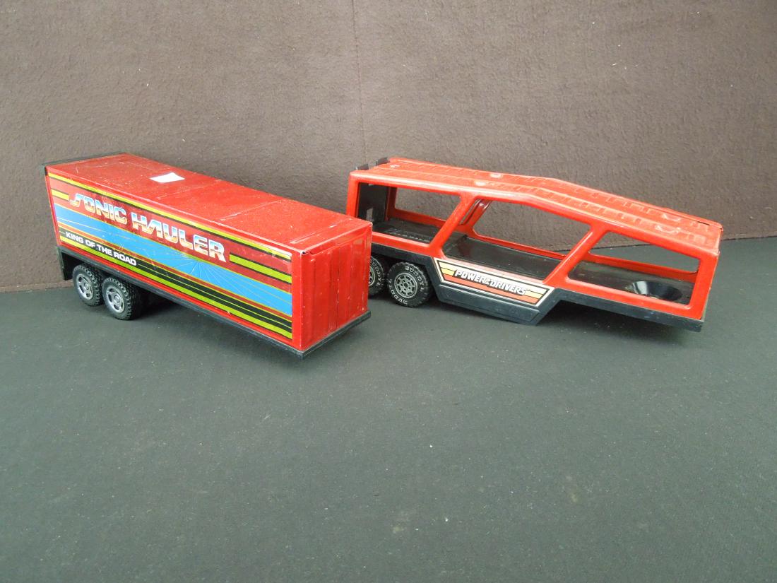 Buddy L Box Trailer and Car Hauler Trailer (1 of 4)