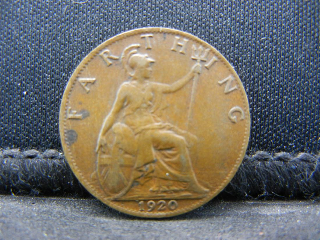 1920 Great Britain 1 Farthing. (1 of 2)