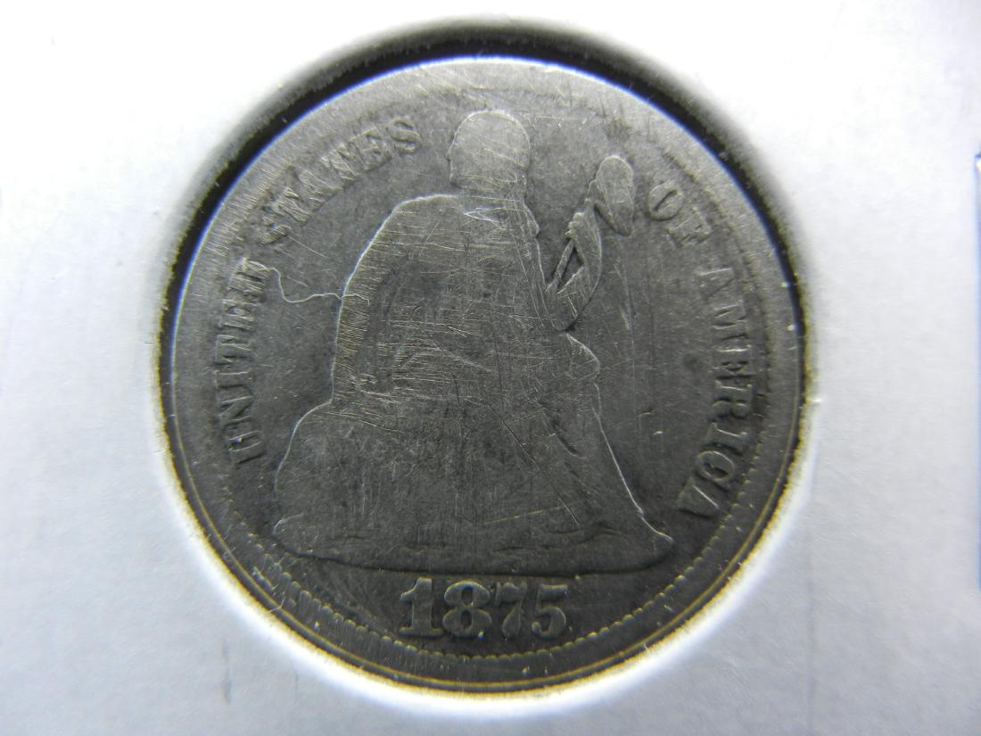 1875 Seated Dime (1 of 3)
