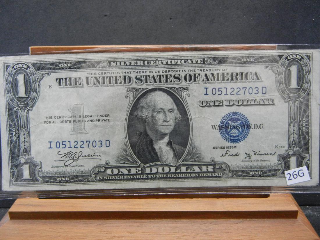 1935 B One Dollar Silver Certificiate (1 of 3)