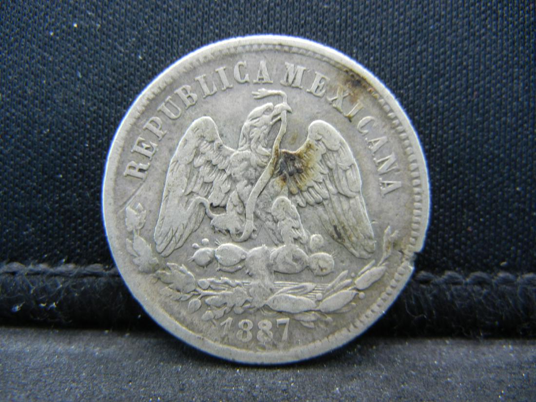 1887 Mexico Silver 25 centavo. Qtr Size. NEAT! (1 of 2)