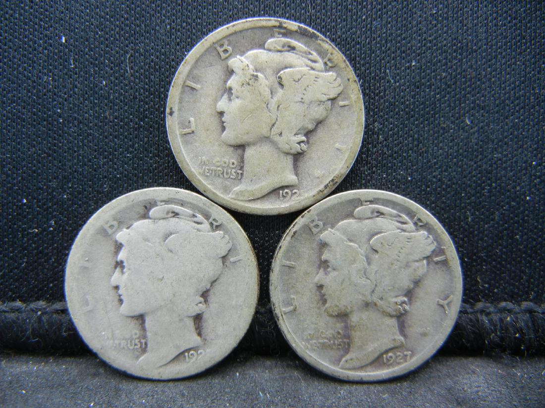 Lot of 3 1930's Mercury Dimes (1 of 2)