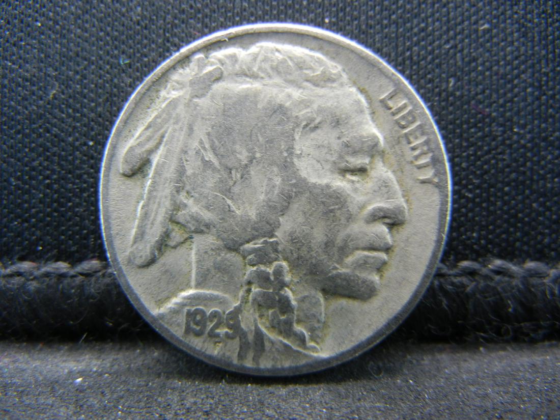 1929 BUFFALO NICKEL, NICE GRADE, BOLD DATE, 90 YRS OLD! (1 of 2)