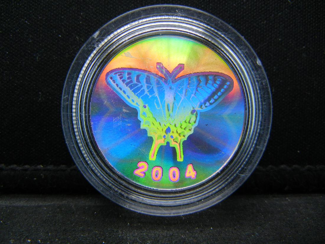 2004 Canada Silver Half Dollar with Butterfly Hologram. (1 of 2)