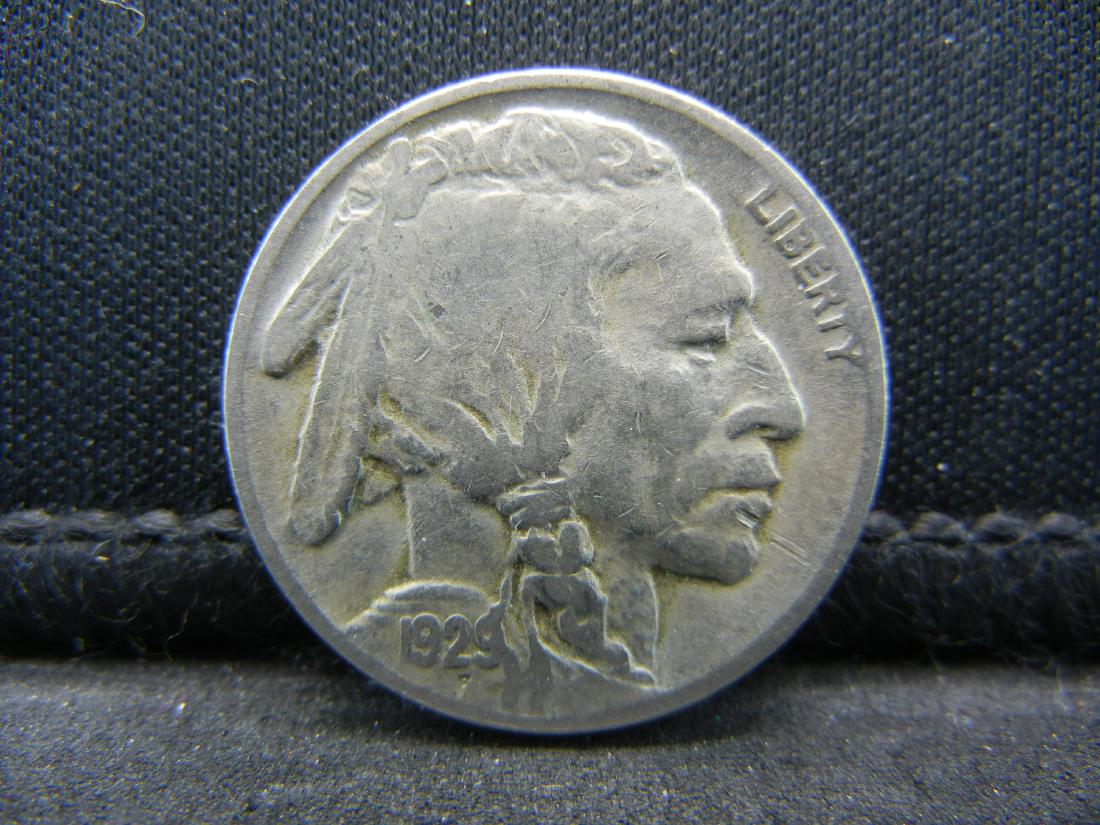 1929-D BUFFALO NICKEL, NICE GRADE, BOLD DATE! (1 of 2)