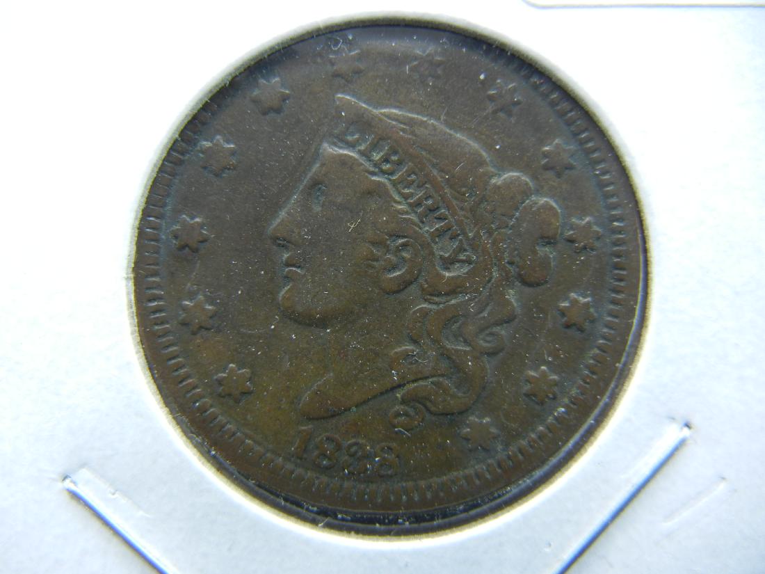 1838 Us Large Cent.  Fine. (1 of 3)